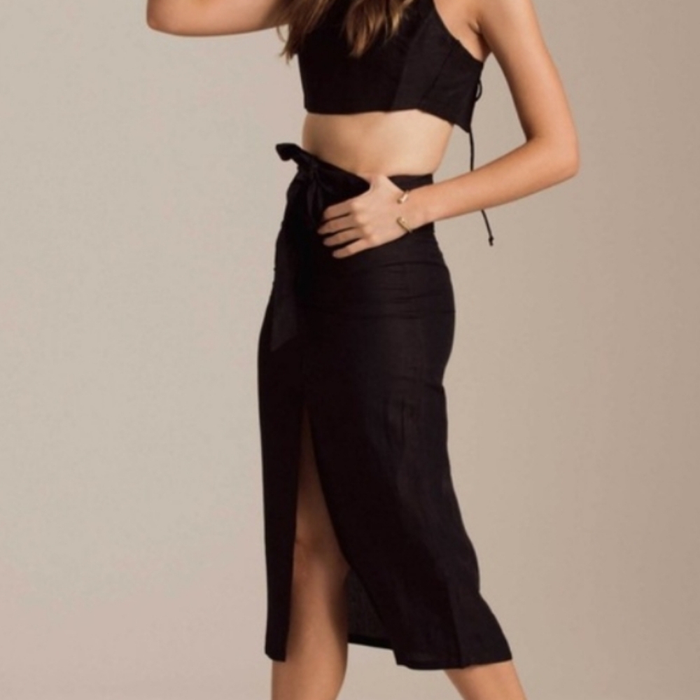 NWT Billabong Womens Sparks Fly Midi Skirt